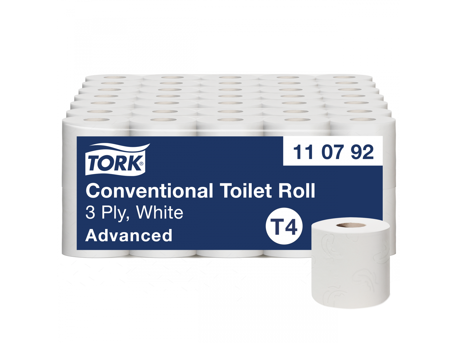 Papier toaletowy TORK 110792 ADVANCE T4 (10 rolek) 19,35m 3 warstwy